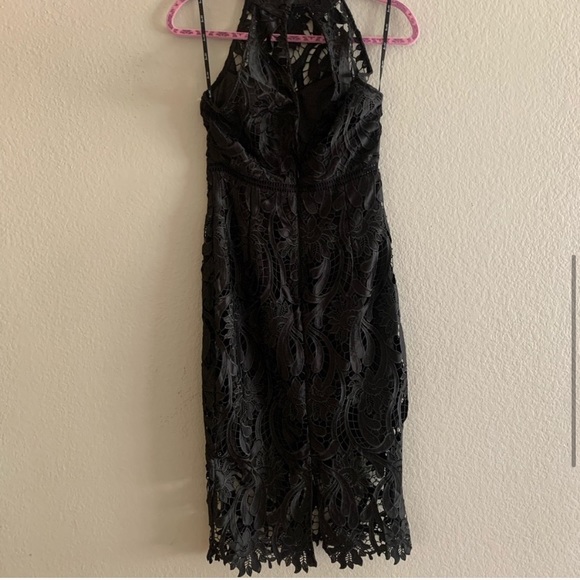 NWOT Bardot Isa Lace Halter Dress - Picture 6 of 8